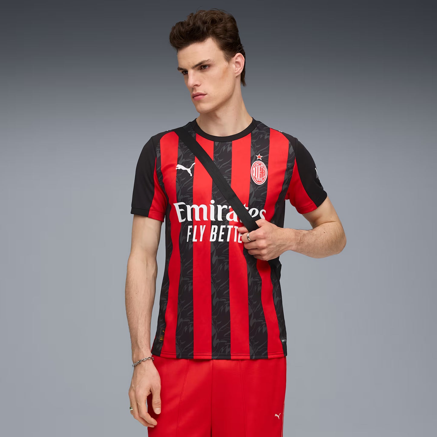 PUMA AC Milan 25/26 Home Jersey – Red & Black Flames of the Rossoneri