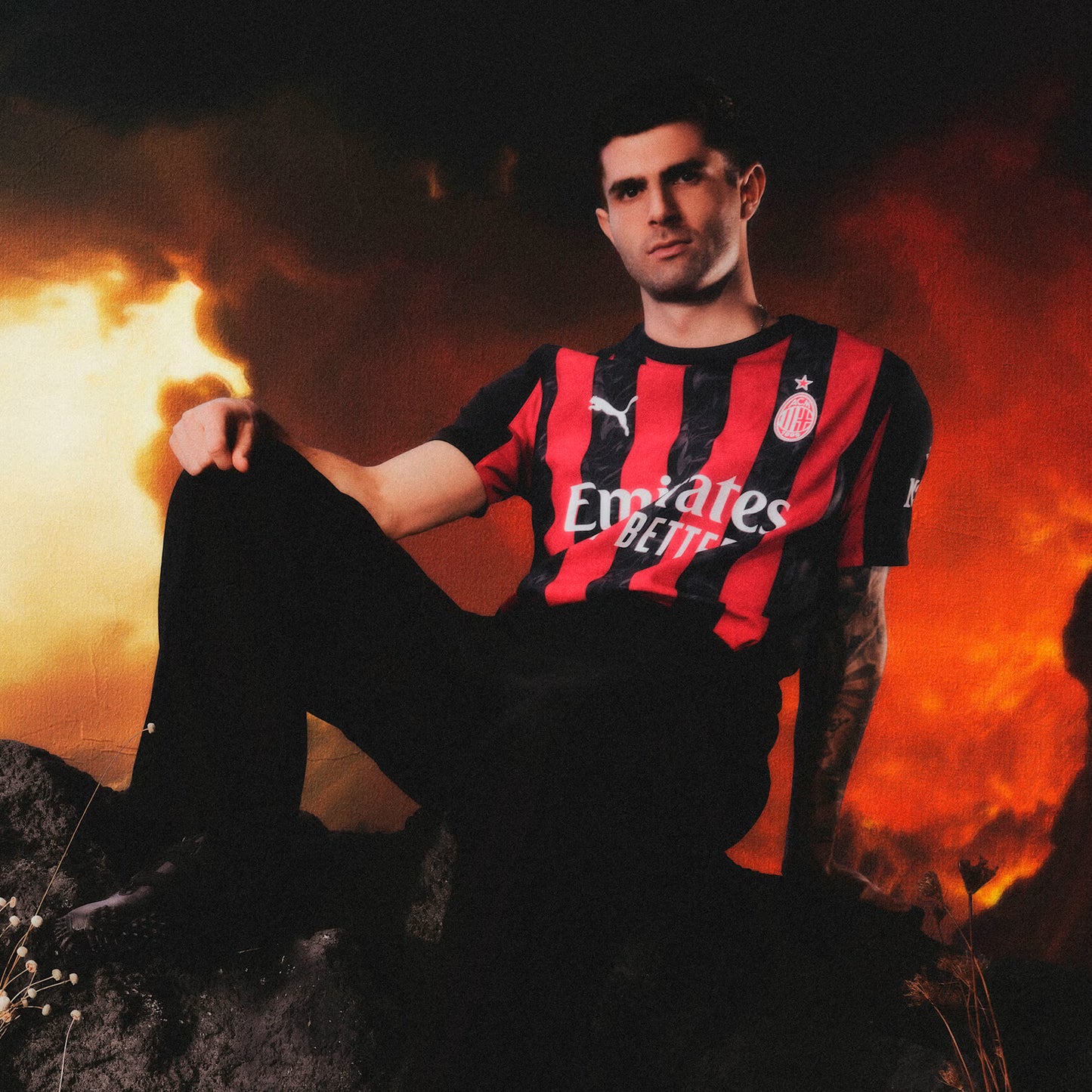 PUMA AC Milan 25/26 Home Jersey – Red & Black Flames of the Rossoneri