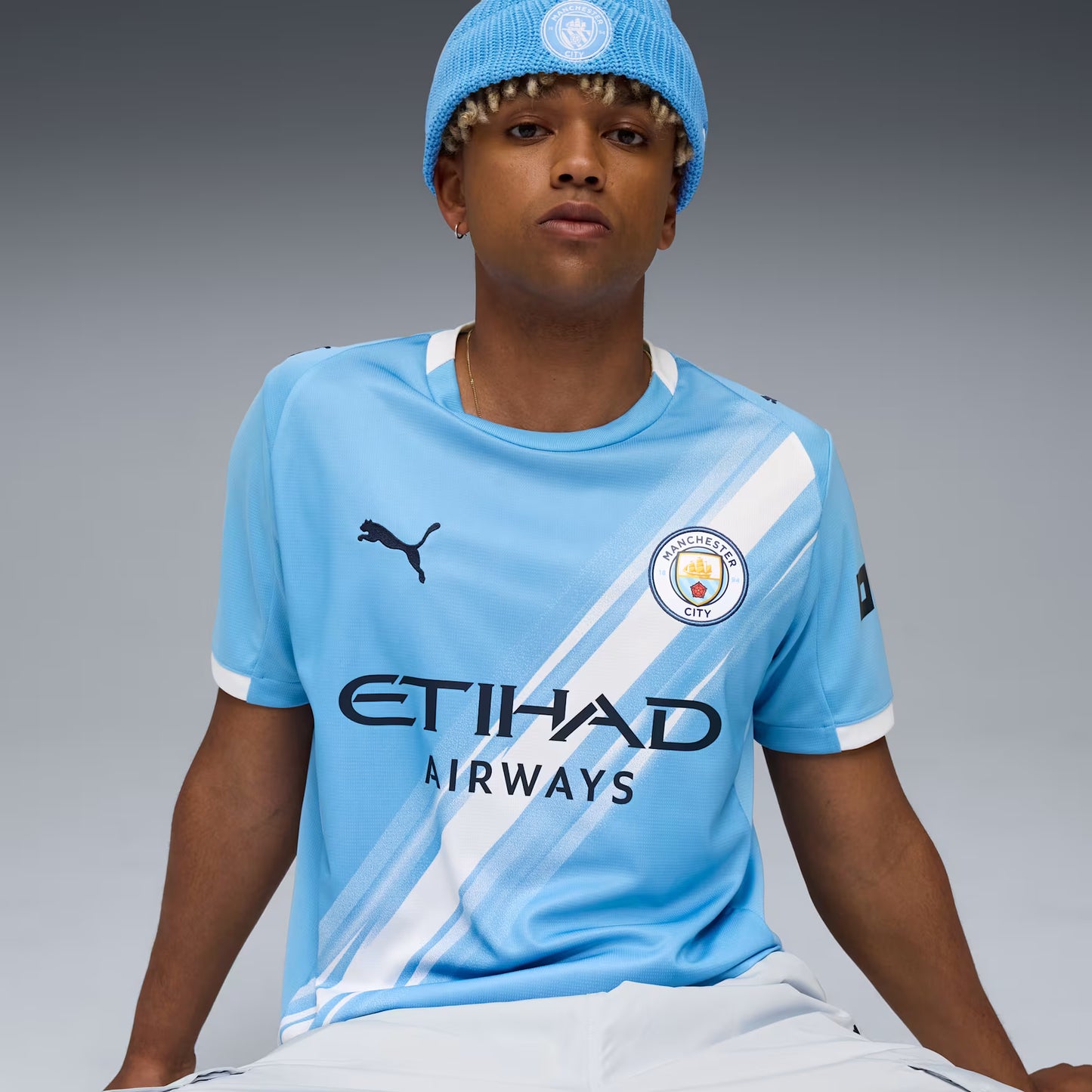 PUMA Manchester City 24/25 Home Jersey – Sky Blue with Iconic Sash