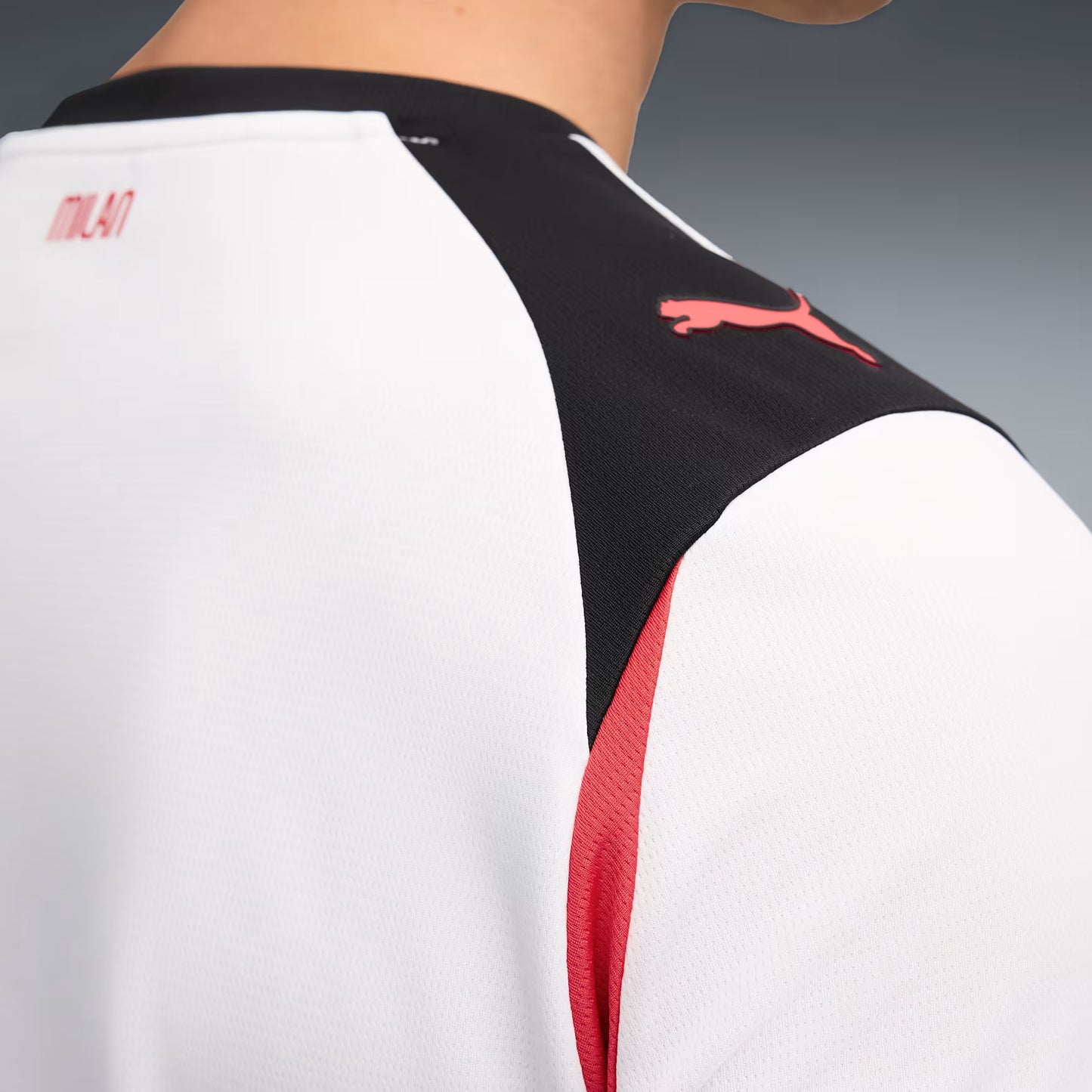 PUMA AC Milan 25/26 Away Jersey – Pure White with Diavoletto Fire