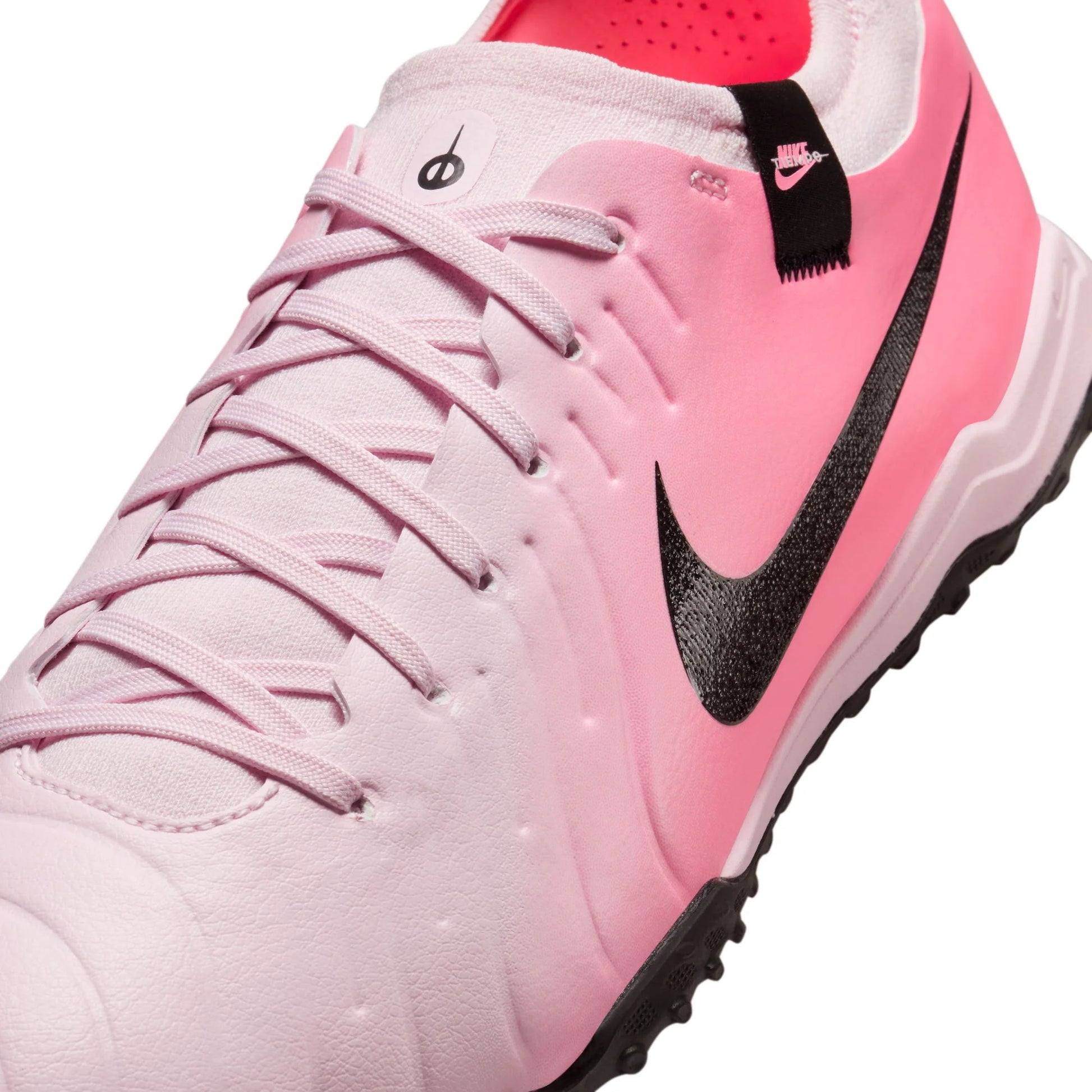 Nike Tiempo Legend 10 Pro DV4336-601 close up view Pink Foam Black