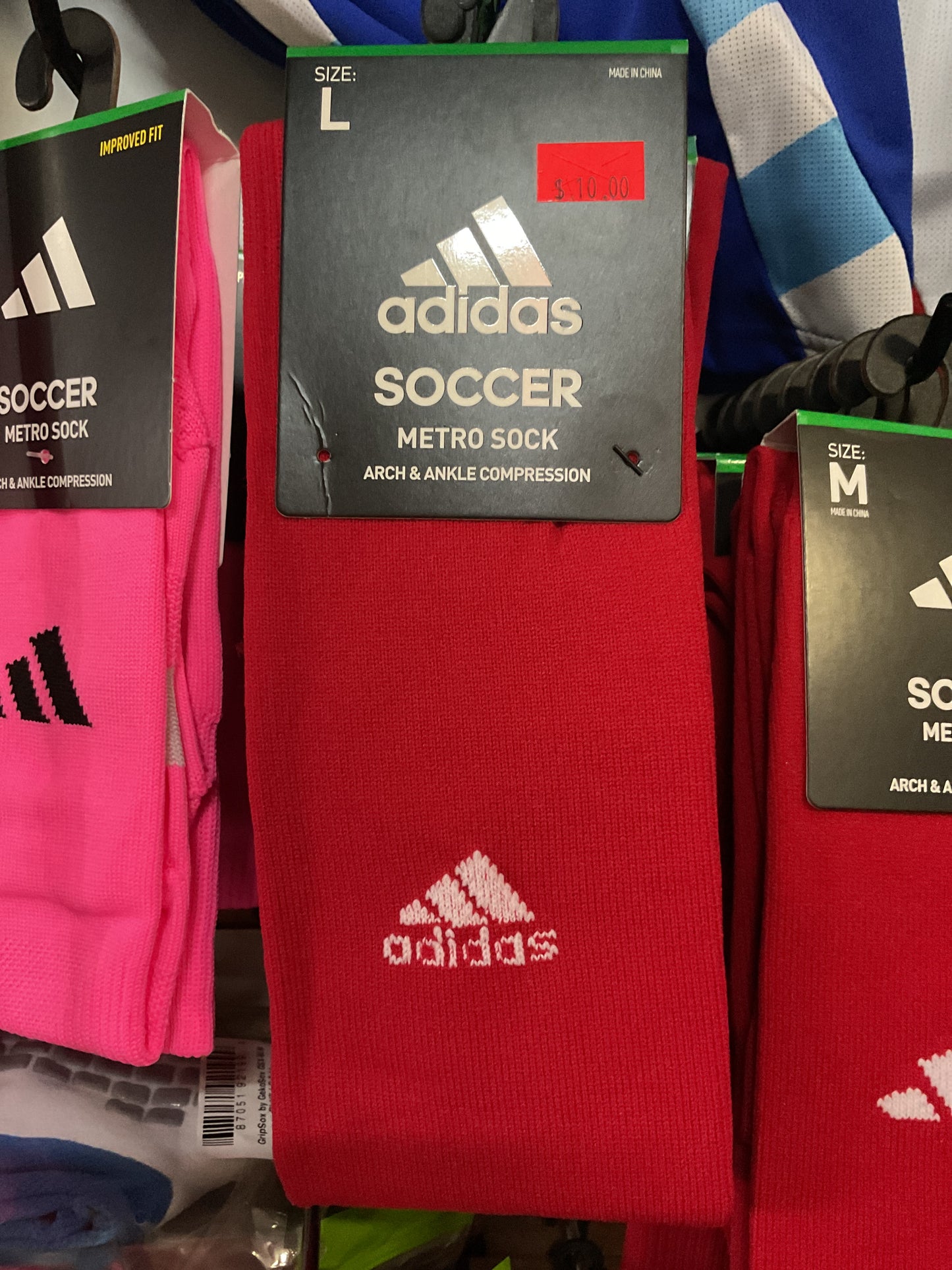 red metro sock L