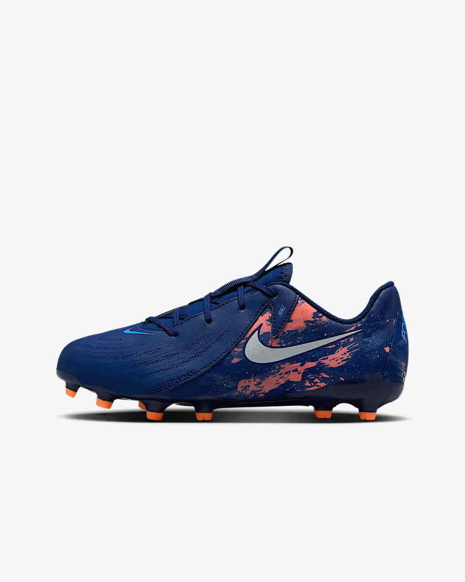 side Nike Jr. Phantom GX 2 Academy "Erling Haaland"Big Kids' MG Low-Top Soccer Cleats