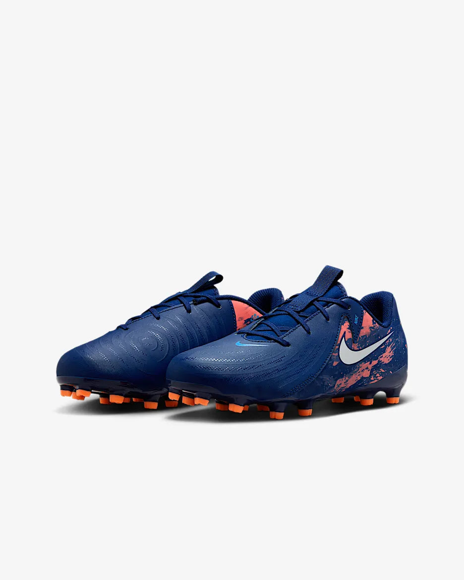 left side Nike Jr. Phantom GX 2 Academy "Erling Haaland"Big Kids' MG Low-Top Soccer Cleats