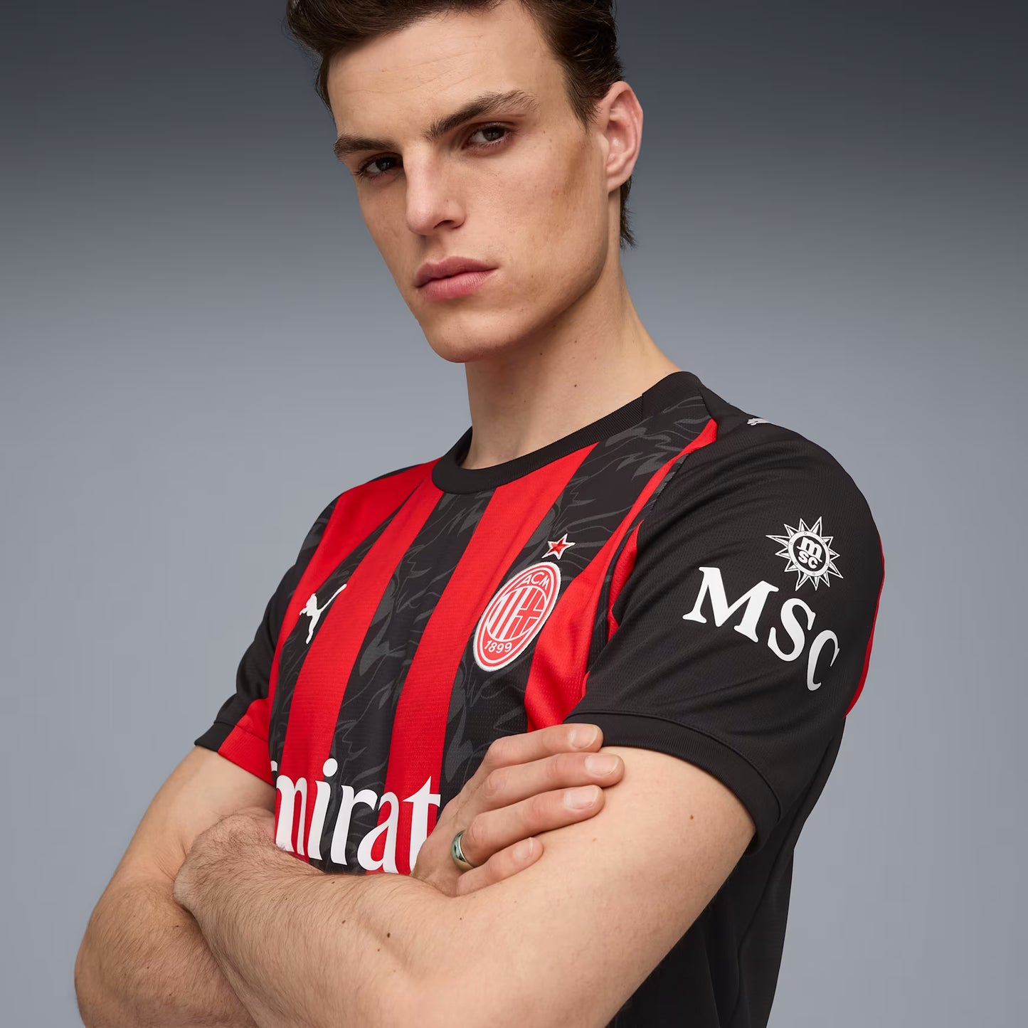 PUMA AC Milan 25/26 Home Jersey – Red & Black Flames of the Rossoneri