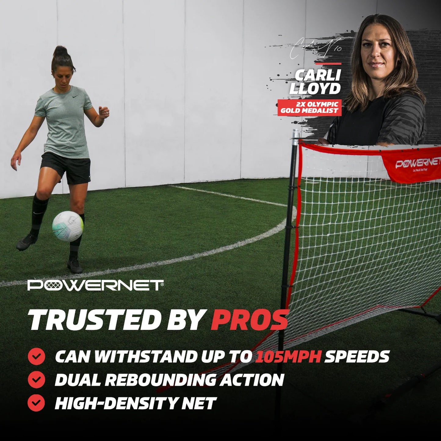 Fast Pass Rebounder Soccer Trainer 6x4 FT
