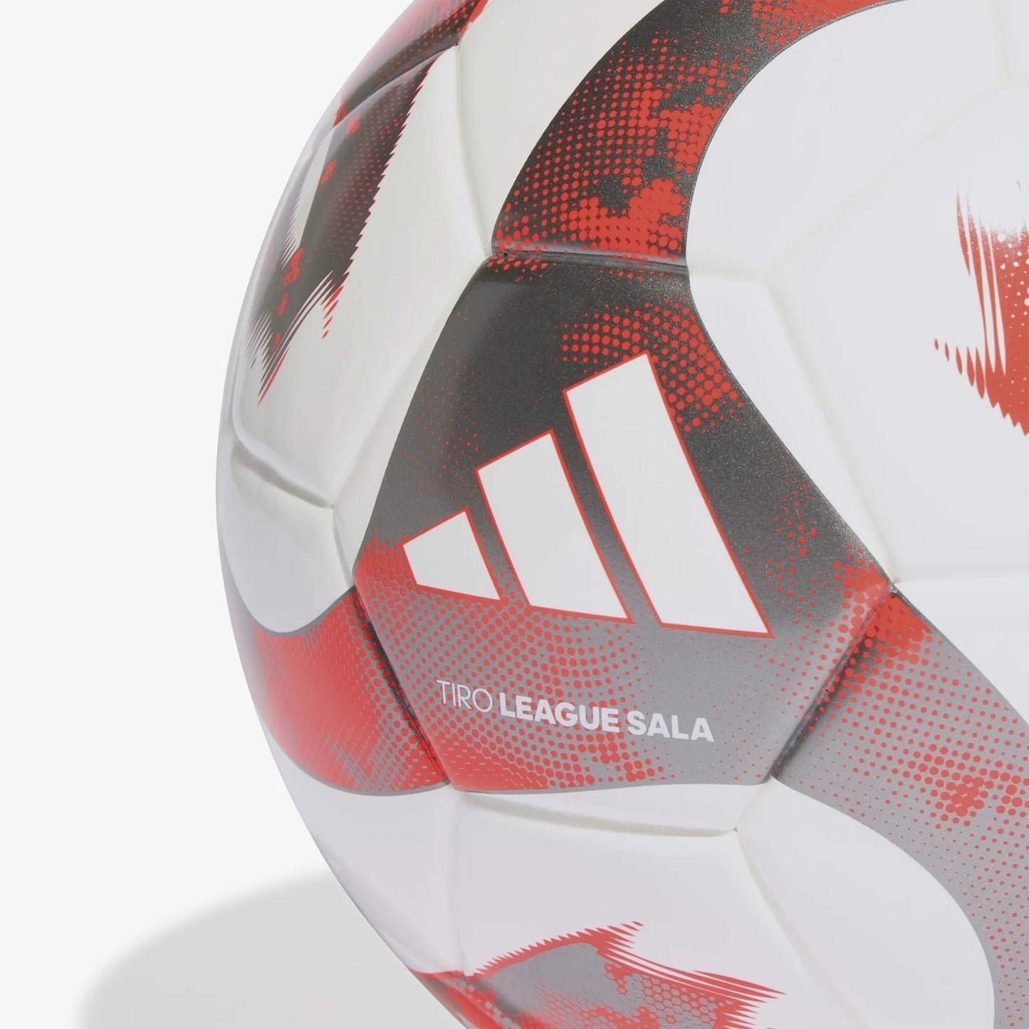 Close-up of textured seamless surface of futsal ball