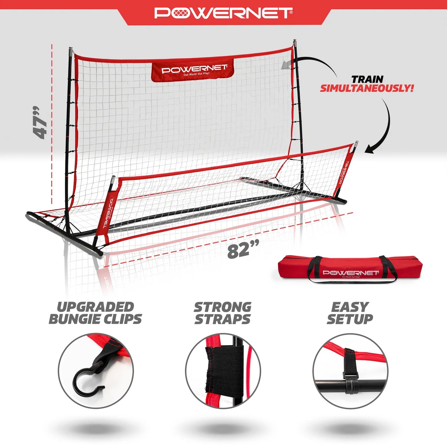 Fast Pass Rebounder Soccer Trainer 6x4 FT