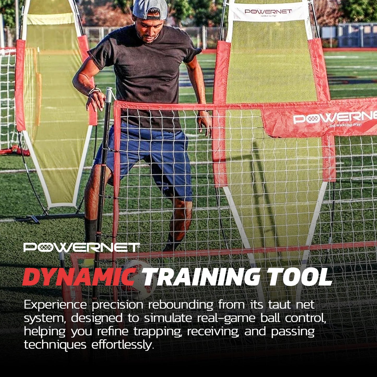 Fast Pass Rebounder Soccer Trainer 6x4 FT