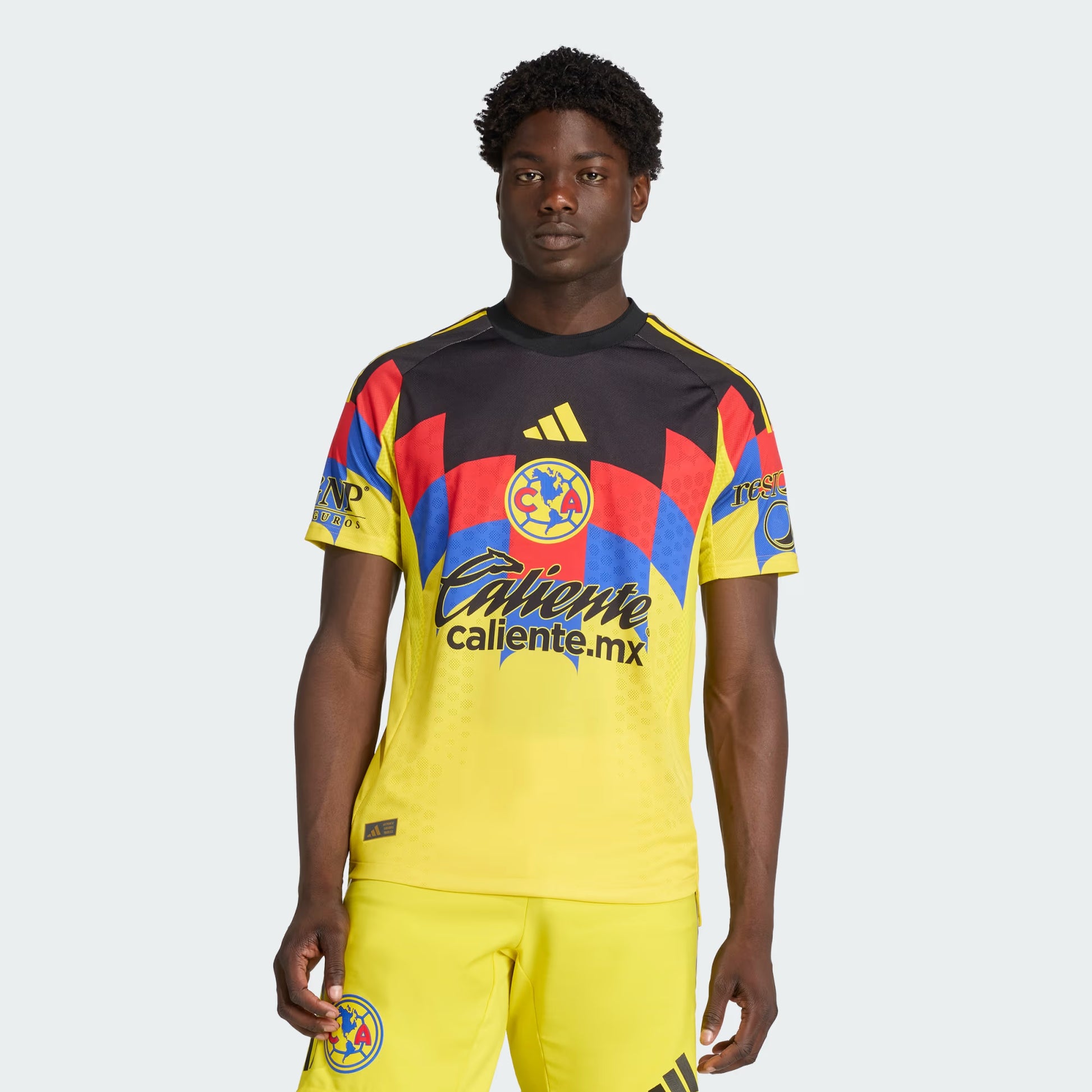 Club América 2025/26 Authentic Home Jersey front view yellow eagle feathers
