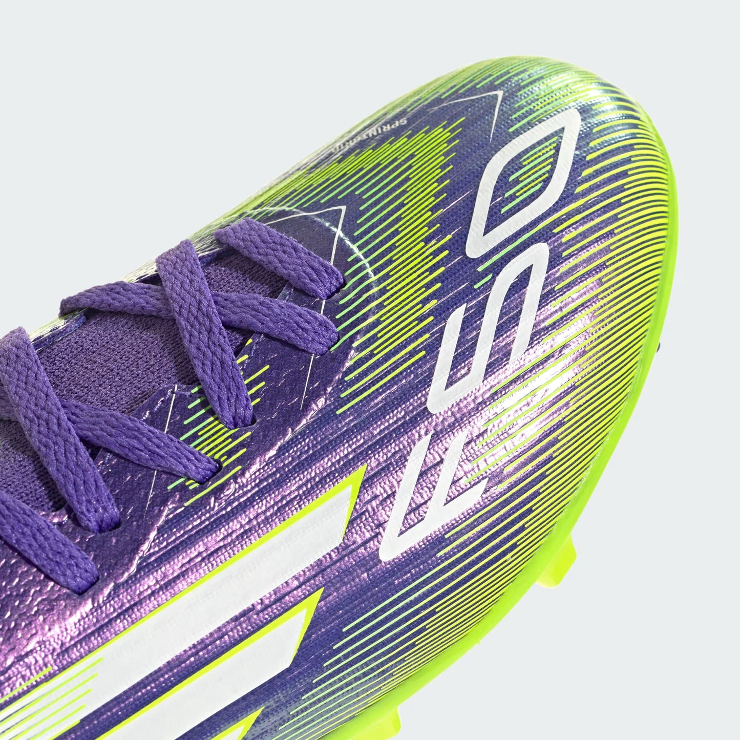 Adidas Youth F50 League Mid FG/MG – Purple Rush / Cloud White / Lucid Lemon