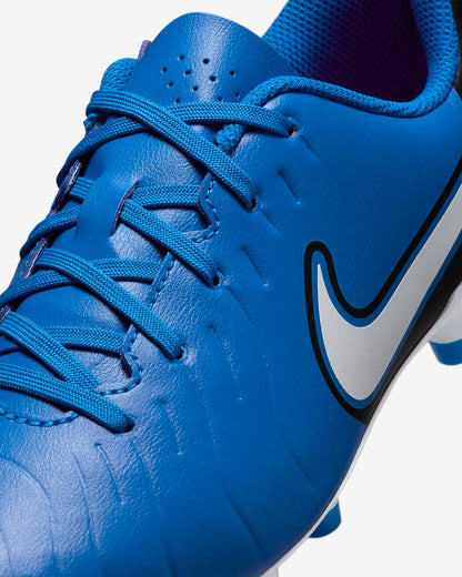 laces Nike Jr. Tiempo Legend 10 ClubLittle/Big Kids' Multi-Ground Low-Top Soccer Cleats