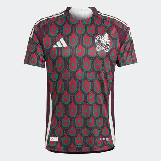 adidas Mexico 2024 Authentic Home Jersey – Multicolor Burgundy (IP6379)