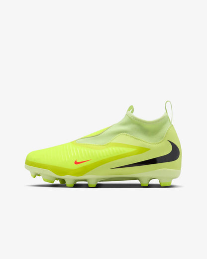Nike Jr Phantom 6 Academy High GS MG Soccer Cleats – Hyper Crimson/Limelight/Black