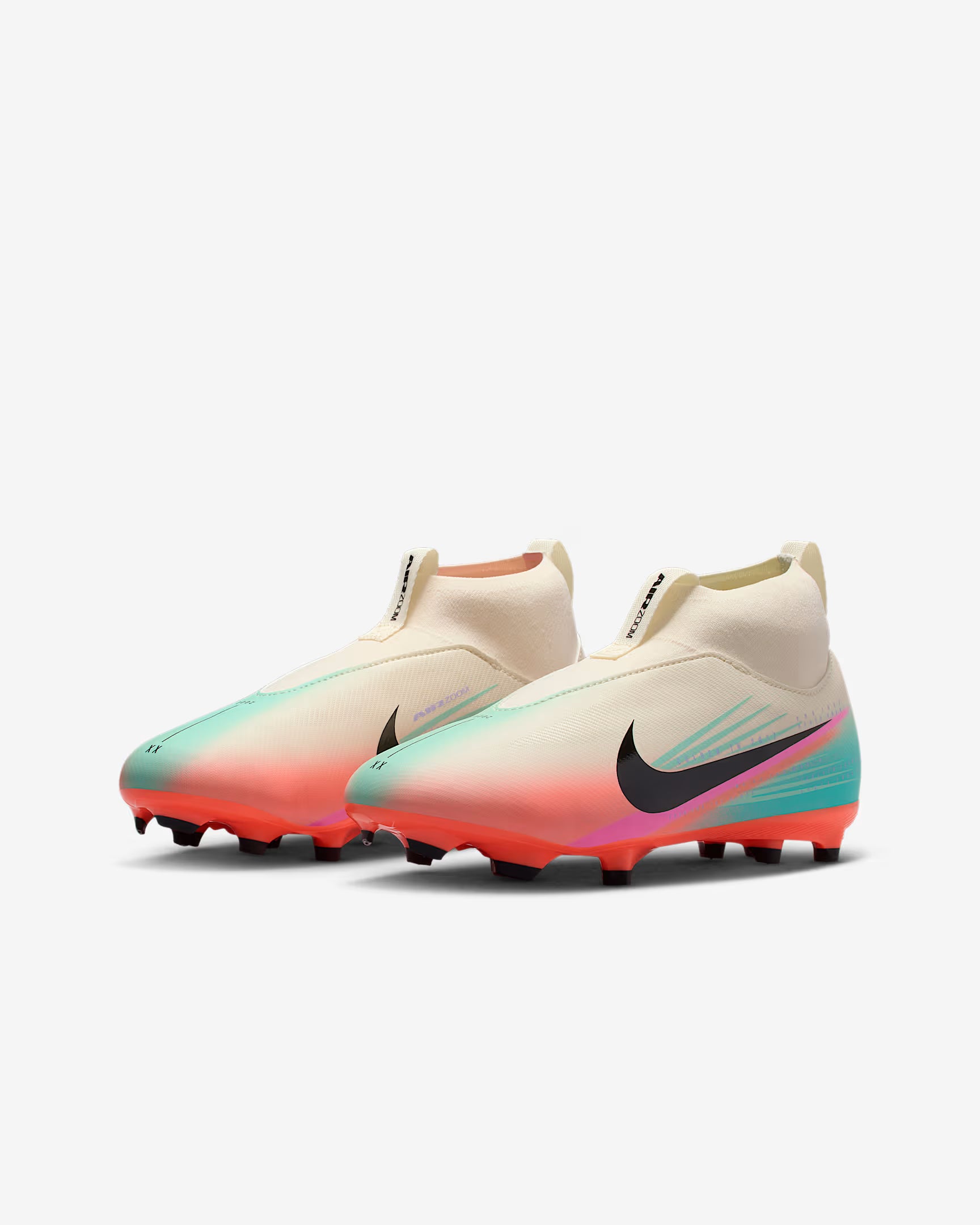 Nike Jr Mercurial Superfly 10 Academy Sam Kerr side view Pale Ivory Black