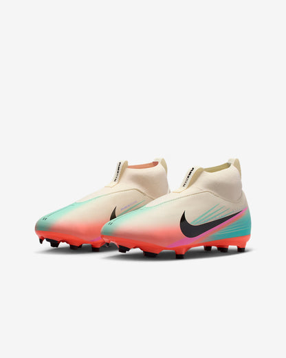 Nike Jr Mercurial Superfly 10 Academy Sam Kerr side view Pale Ivory Black