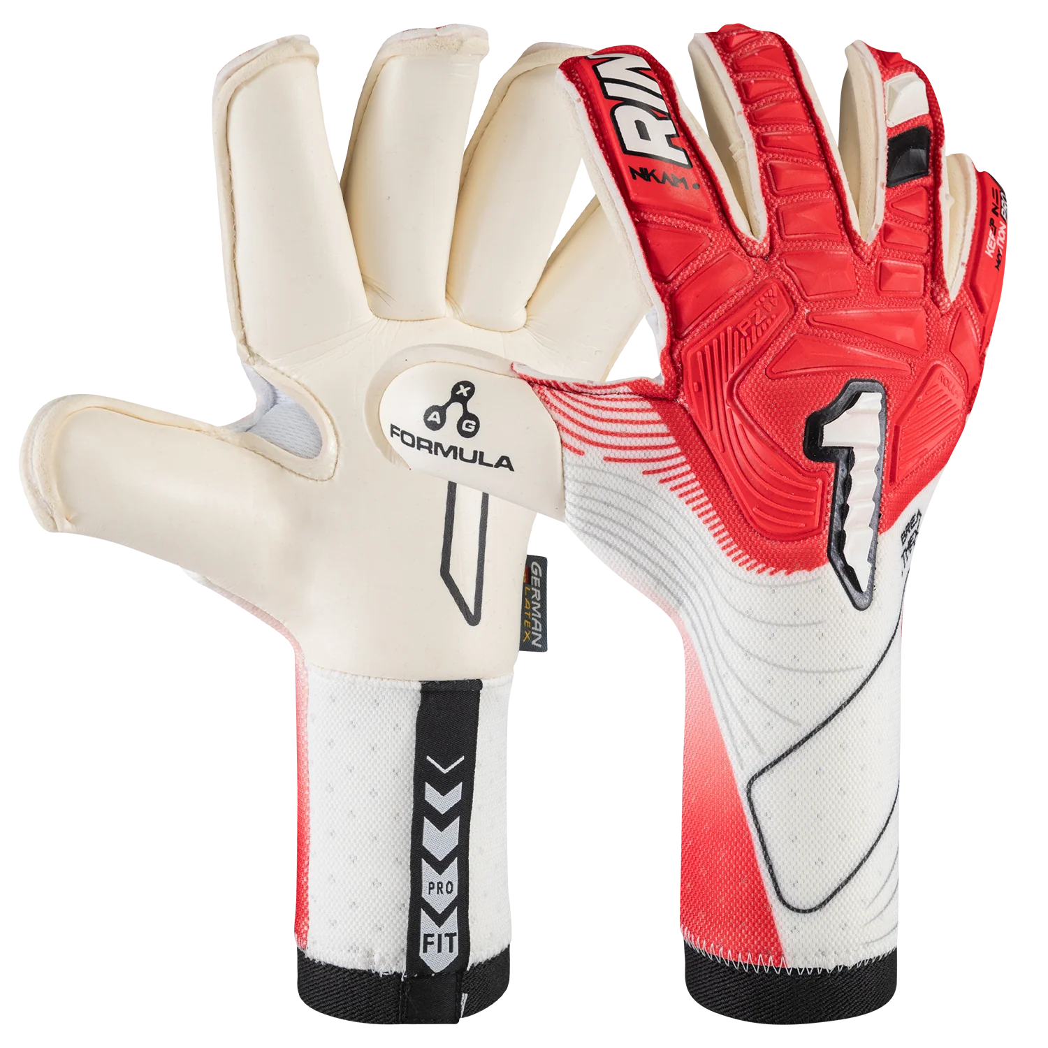 Rinat NKAM-Onana II PRO gloves palm view German AXG latex
Rinat NKAM-Onana II PRO gloves backhand rubber inserts and BREATHEX fabric