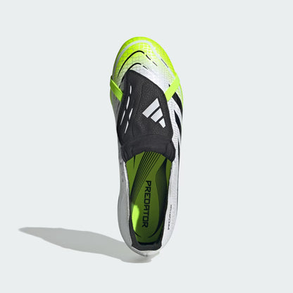 Sole of a sports shoe with 'Predator' branding on a light gray background