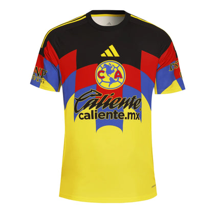 adidas Club América Home Jersey 25/26 front view feather graphic